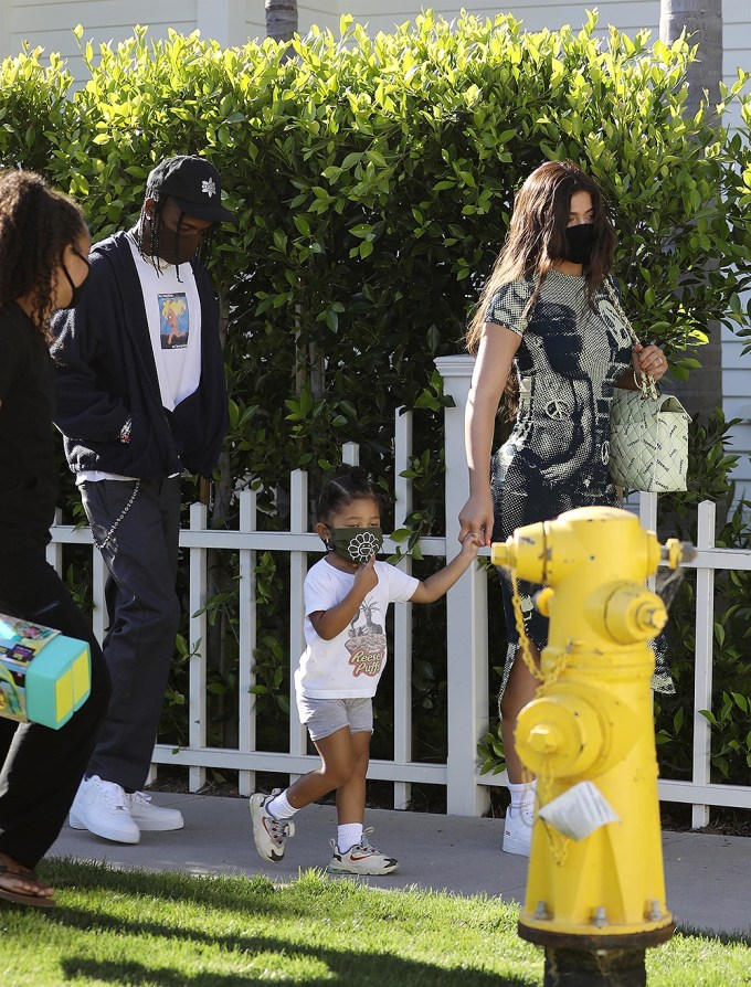 Kylie Jenner & Travis Scott Escape To Laguna Beach with Stormi