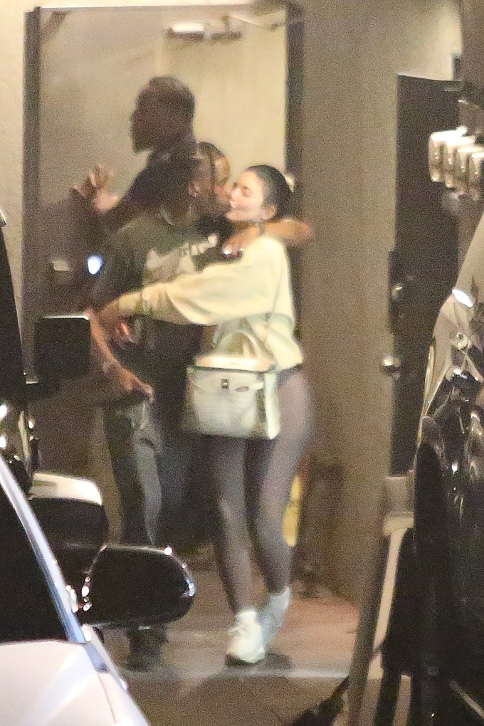 Travis Scott & Kylie Jenner Kissing