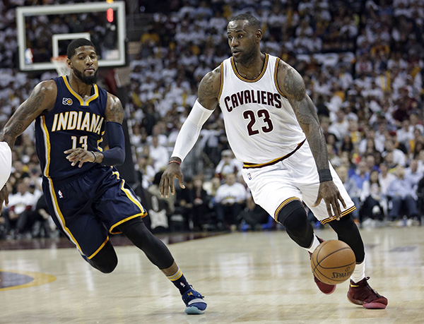 Pacers Cavaliers Basketball, Cleveland, USA – 15 Apr 2017