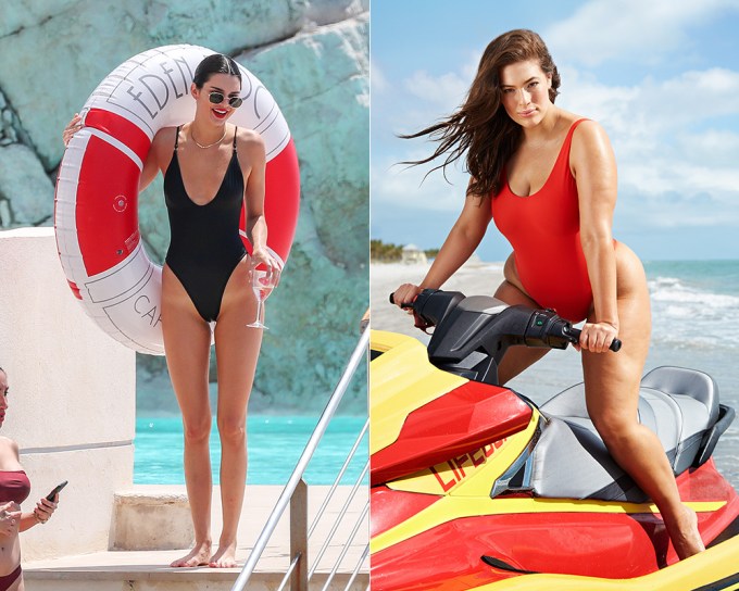 Stars In One-Piece Swimsuits