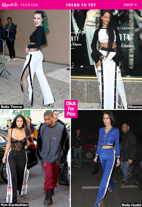 Tearaway Pants: Bella Thorne, Rihanna & More Try Breakaway Pants — Will  You? – Hollywood Life