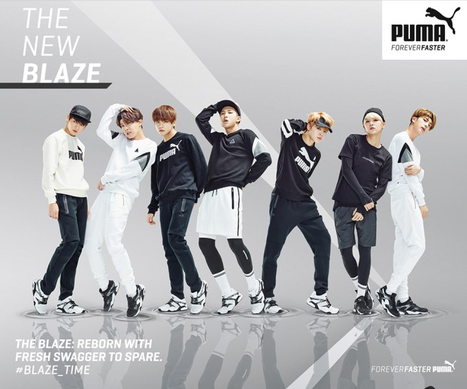 BTS in a Puma ad