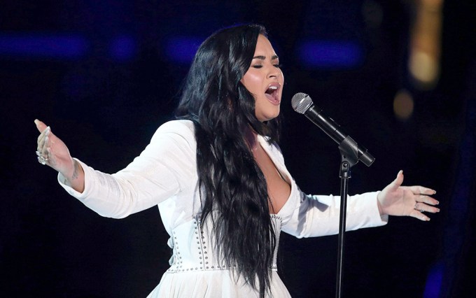 Demi Performs at the 62nd Grammy Awards