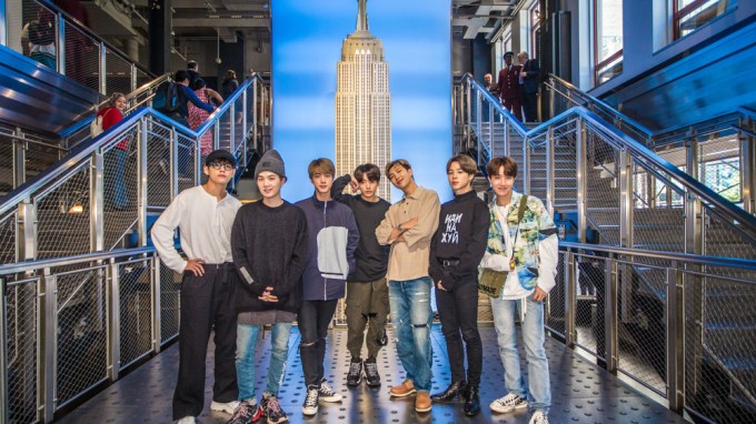 BTS at the Empire State Building