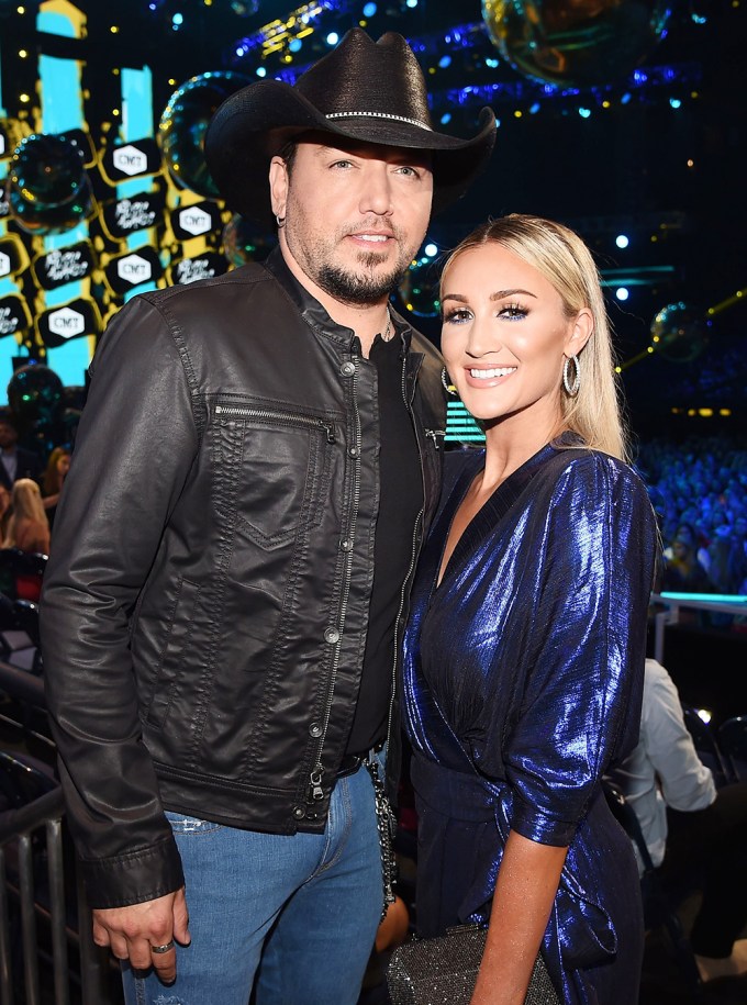 Jason Aldean & Brittany Kerr at the 2018 CMT Music Awards