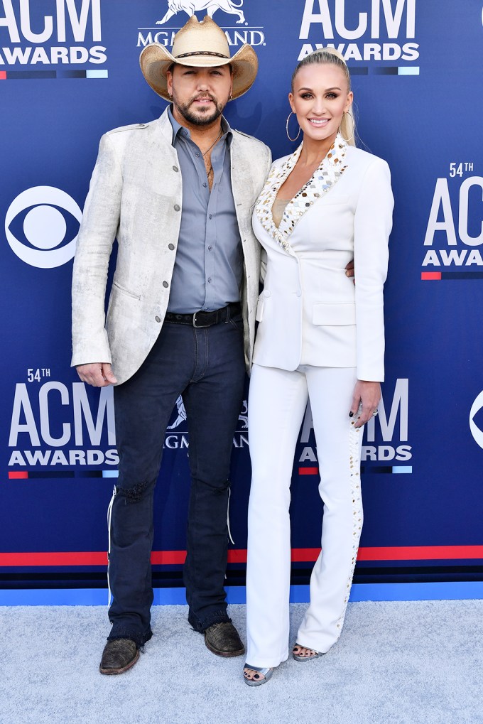 Jason Aldean & Brittany Kerr at the 2019 ACMs
