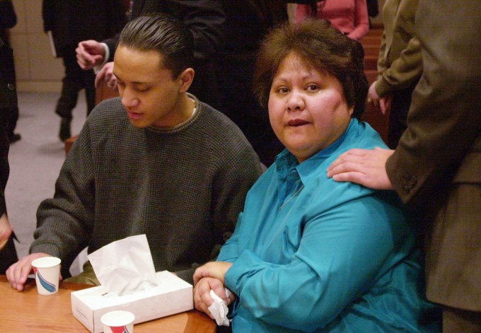 Vili Fualaau and His Mom in Court