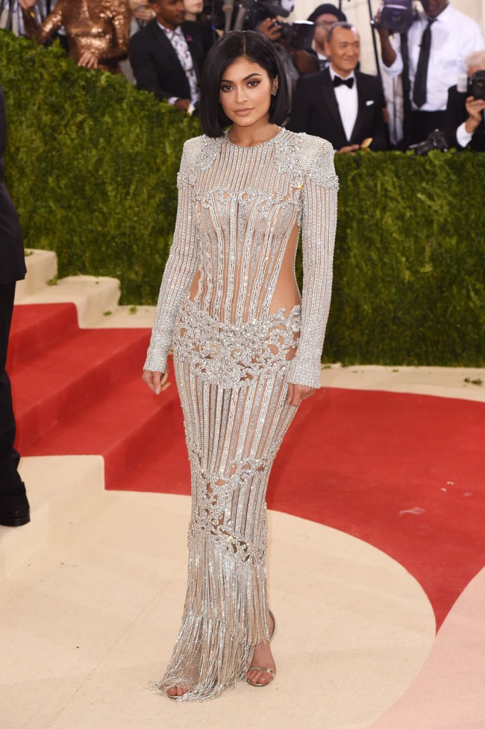 Kylie Jenner Sparkles In Balmain