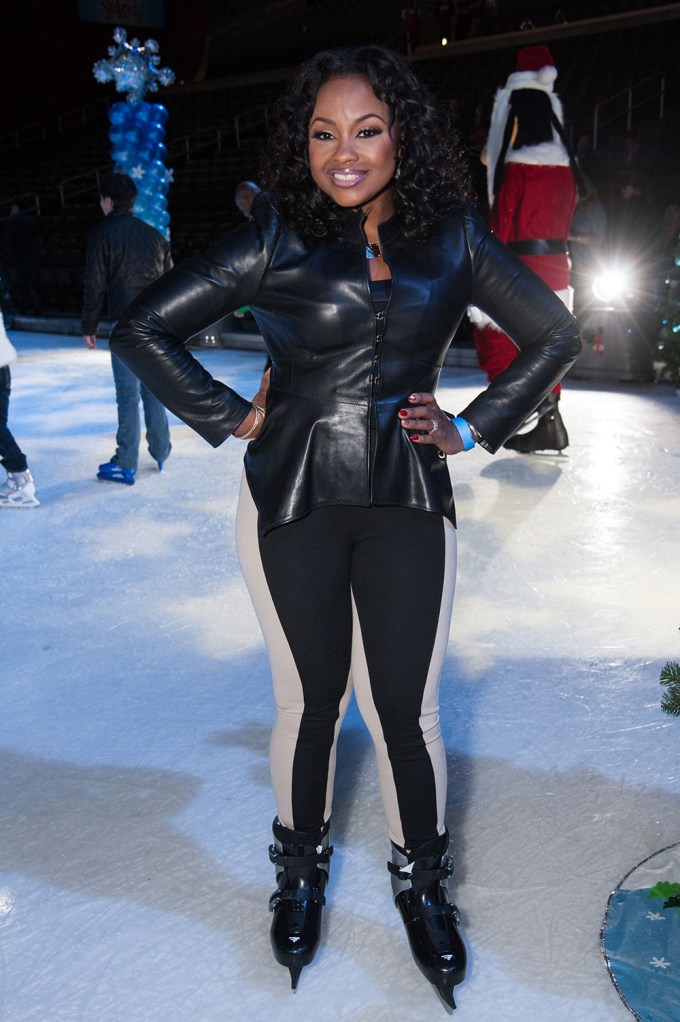 Phaedra Parks in leather at Disney On Ice