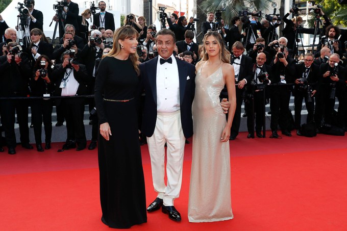 The gorgeous Stallone family on a red carpet