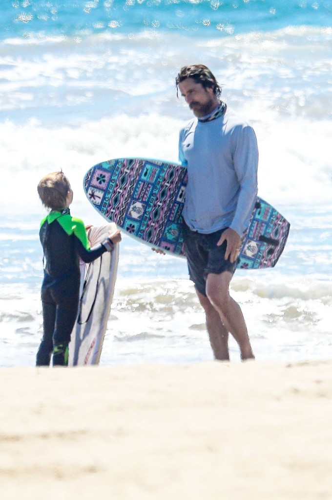 Christian Bale & Son