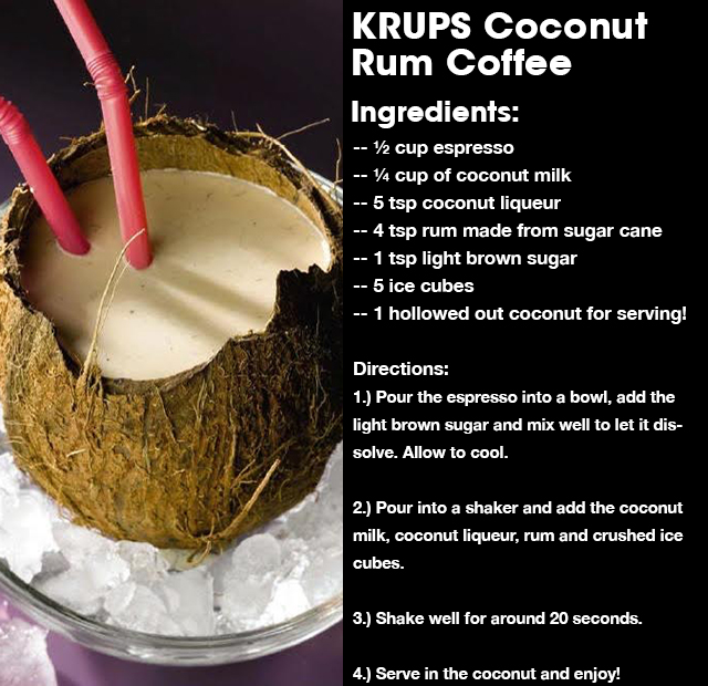 KRUPS Coconut Rum Coffee