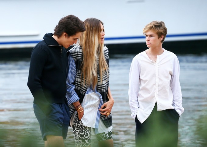 Elle Macpherson With Her Sons
