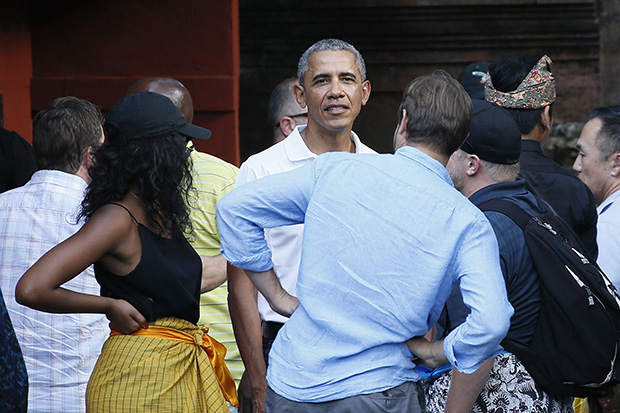Former US president Barack Obama on holiday in Bali, Indonesia, Tampaksiring – June 27, 2017