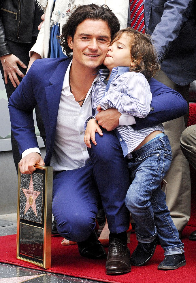 Orlando Bloom With Son Flynn