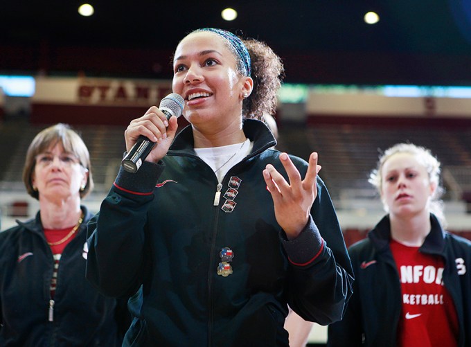 Rosalyn Gold-Onwude At Stanford Basketball Game