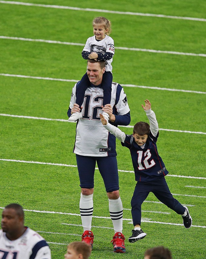 Tom Brady With 2 Of His Kids