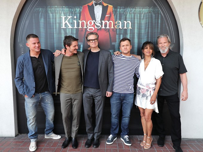 The cast of ‘Kingsman: The Golden Circle’ outside of the Kingsman tailor shop at 2017 Comic Con, San Diego, USA – 19 Jul 2017