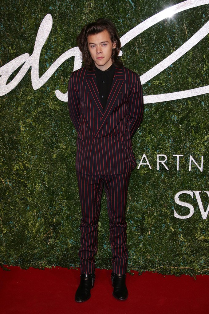 Harry Styles In A Pinstripe Suit