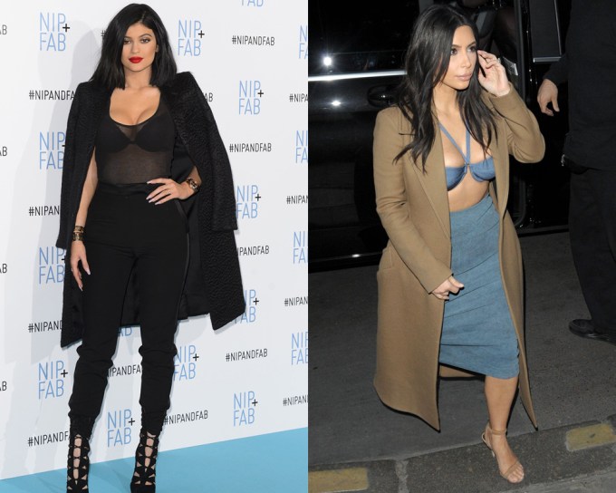 Kim Kardashian Vs. Kylie Jenner Bra-Off