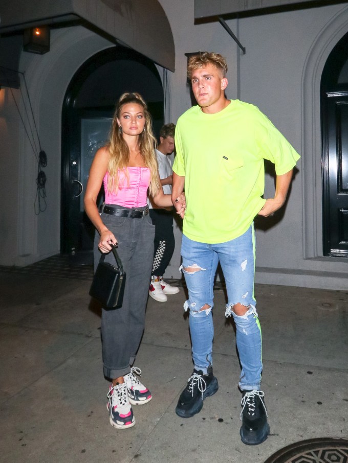 Jake Paul and his girlfriend Erika hanging out