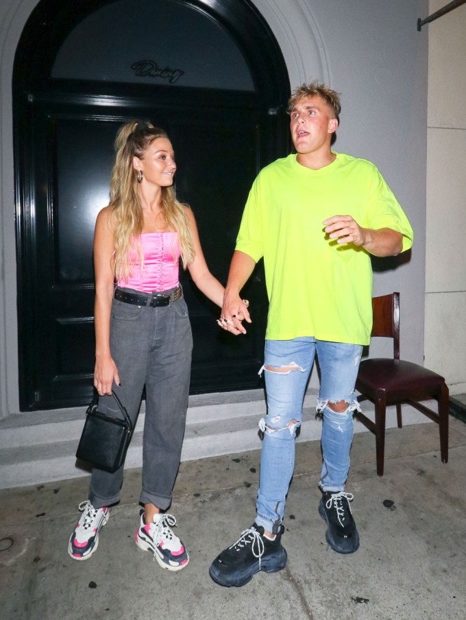 Jake Paul and his girlfriend chilling out