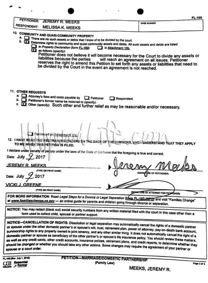 Jeremy Meeks Court Docs: Melissa Demands Custody — Pics