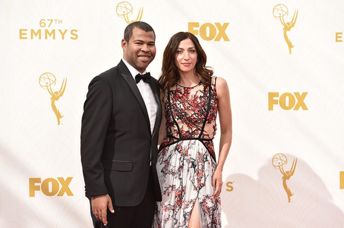 Jordan Peele & Chelsea Peretti at the Emmy Awards