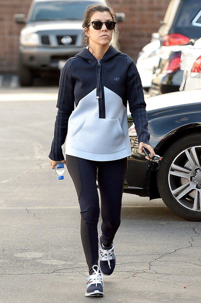 Kourtney Kardashian Heads To Another Workout Session In Los Angeles