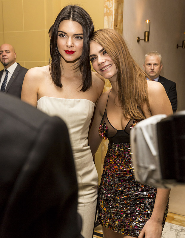 Kendall Jenner & Cara Delevingne at the British Fashion Awards