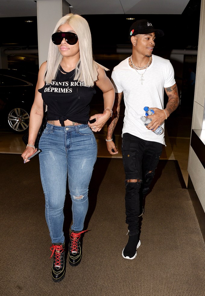 Blac Chyna steps out with Mechie