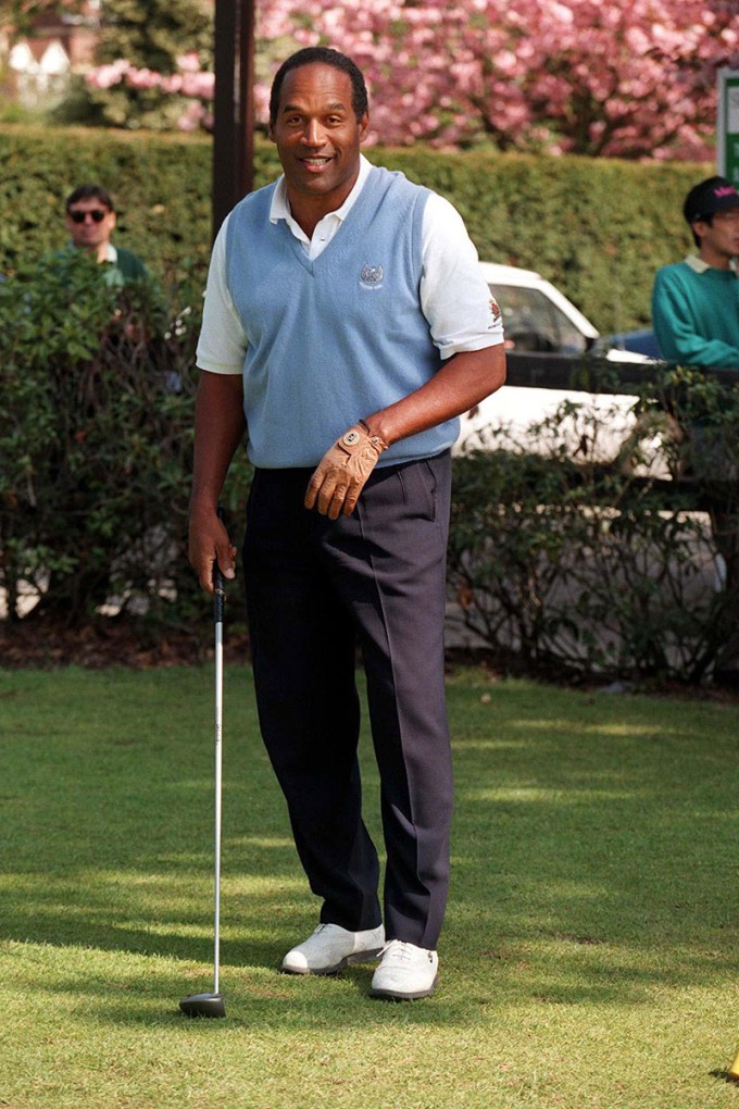 OJ Simpson playing golf