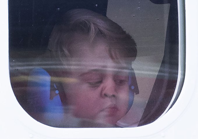 Prince George looking outside