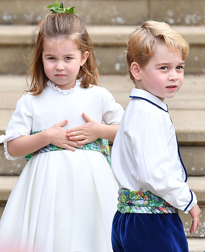 Princess Charlotte & Prince George At Princess Eugenie’s Wedding