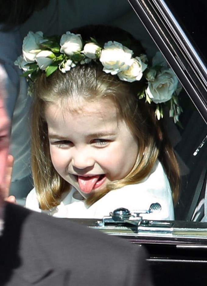 Princess Charlotte Sticking Her Tongue Out