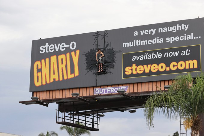 Steve-O On A Billboard