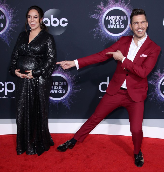 Andy Grammer shows off wife Aijie at the 47th Annual American Music Awards