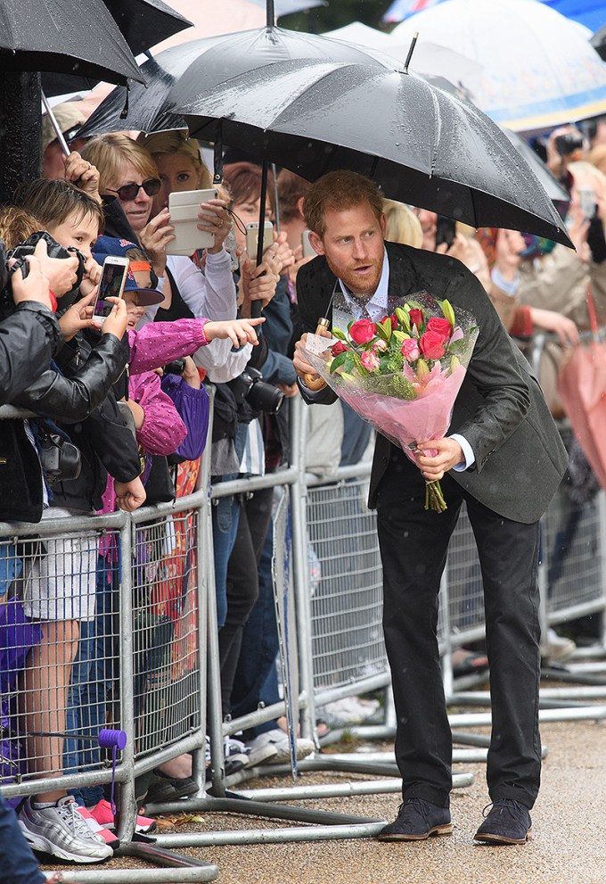 Prince Harry at a memorial