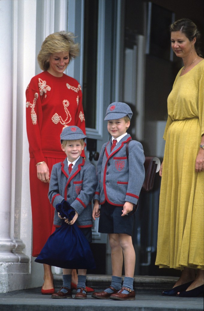 Princess Diana Drops Off The Princes At School – 1989