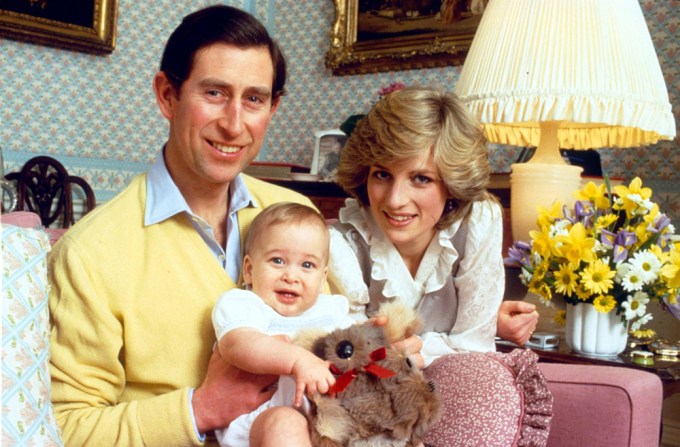 Family Portrait Of Prince Charles, Princess Diana & Prince William