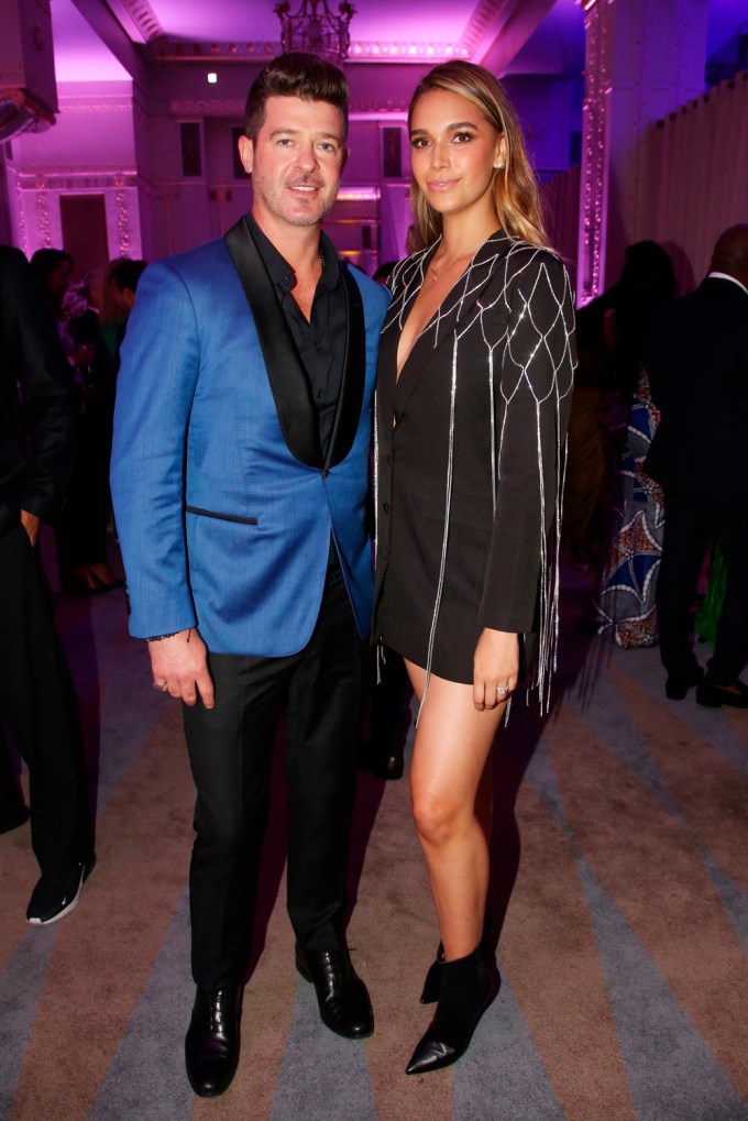 Robin Thicke and April Love Geary at Cindy Bruna’s 25th birthday