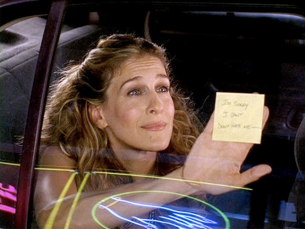 Carrie Gets Dumped On A Post-It