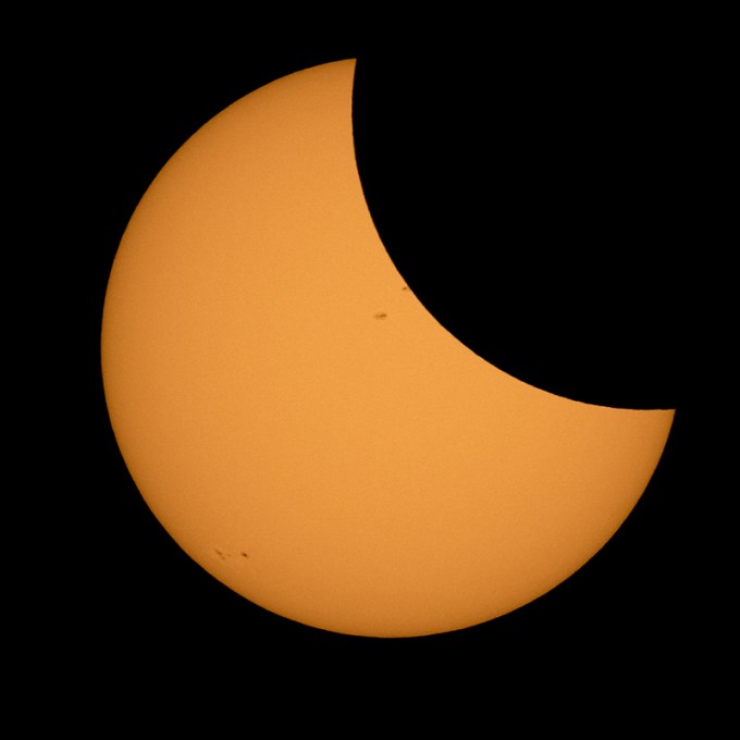 The solar eclipse in Northern Cascades National Park, Washington, USA – Aug. 21, 2017