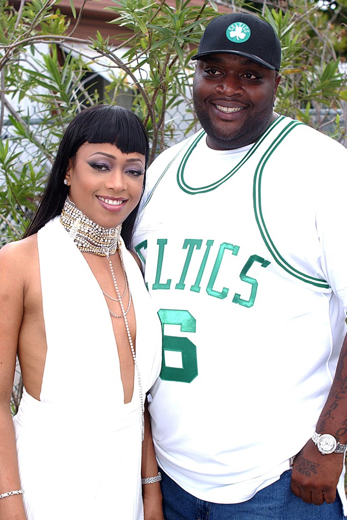 Trina poses with Rick Ross