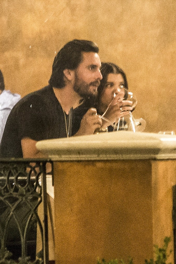 Scott Disick & Sofia Richie Drink Wine On A Double Date In California