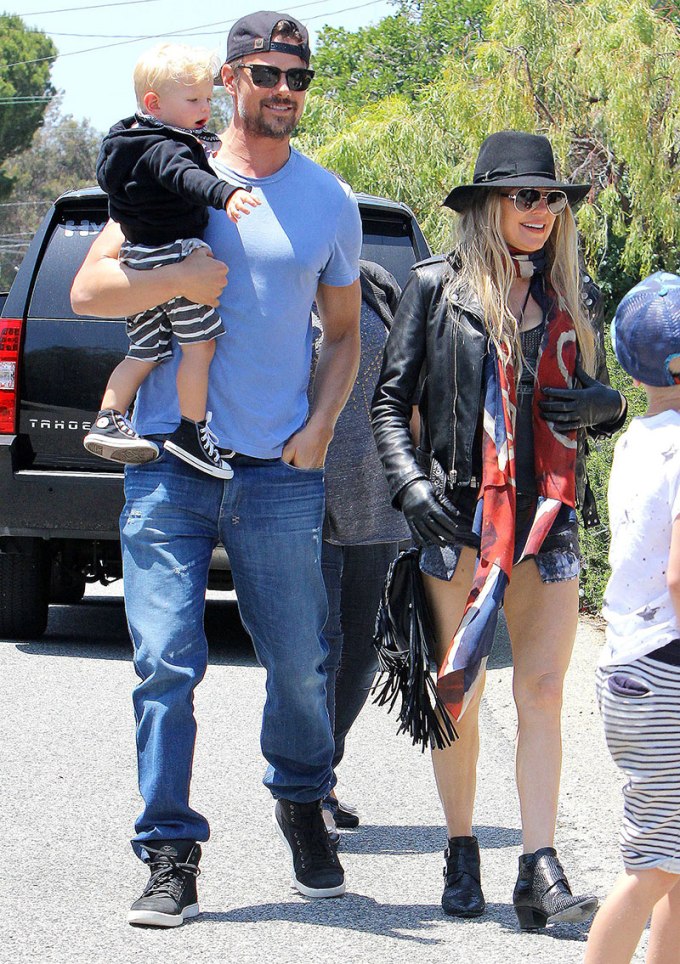 Fergie, Josh and Axl out with family