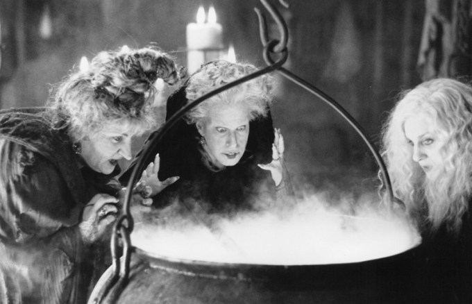 ‘Hocus Pocus’ as the witches gather around a cauldron.