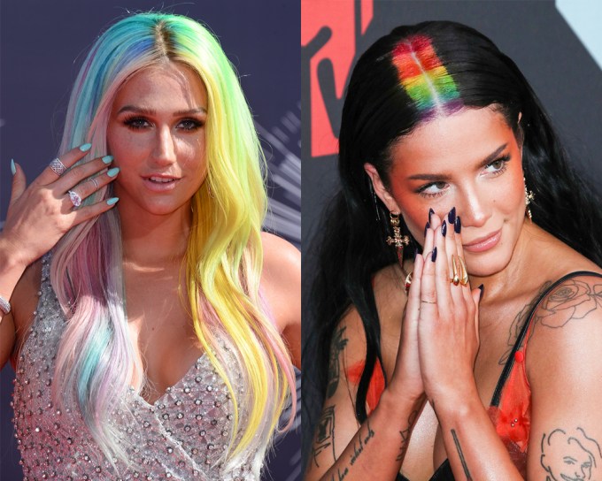 Celebrities With Rainbow Hair