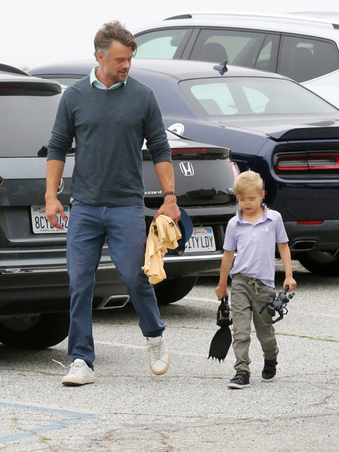 Josh Duhamel Steps Out with Son Axl