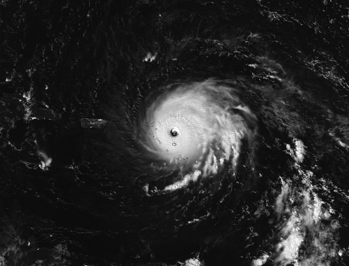 Hurricane Irma over the Leeward Islands, Space, — – 06 Sep 2017